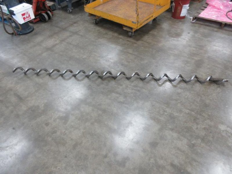 Used Haas VM/VF-3 Series 110" x 3.75" Spiral Chip Auger Screw with .75" ID Drive End