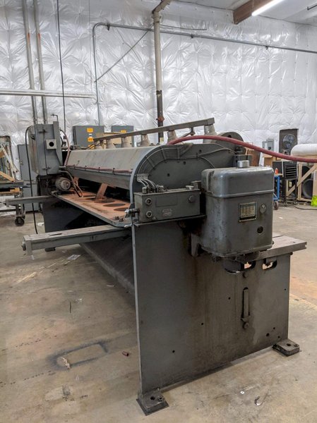 10 Gauge x 12′ Cincinnati 1012 Auto Shear, 1961 – Available Immediately, Back Gauge