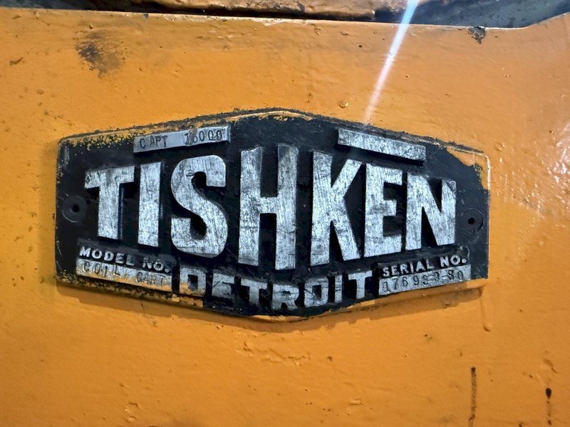 15,000 LB X 16" TISHKEN MODEL #HR-160 DOUBLE END REEL &amp; CAR: YOBRO #25253