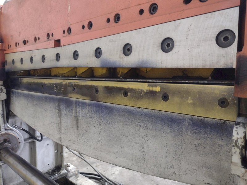 52" X 14 GA WYSONG MODEL #1252-HS BOWTIE BLADE HIGH SPEED CUT TO LENGTH LINE MECHANICAL SHEAR: STOCK #22751