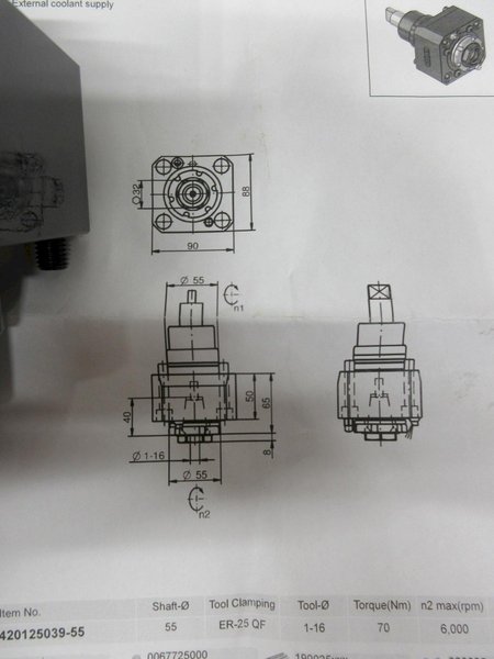 WTO QuickFlex Live Tool Holders for Eurotech Biglia T3, (1ea) Radial and Axial ER25 Collet Type, ***NEW IN BOXES**- Auction Item