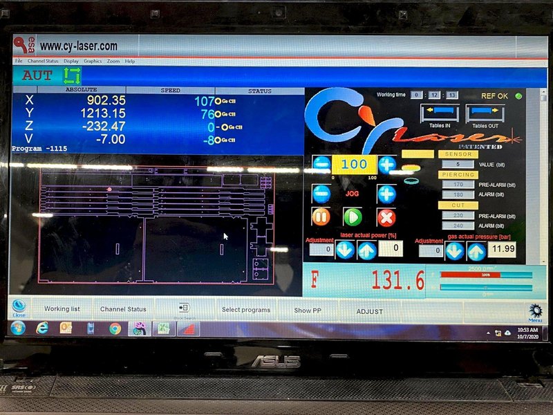 CY Laser 4020S (2011) Fiber Laser