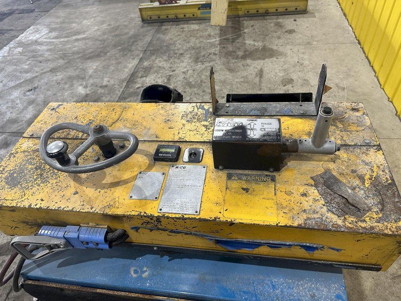 15,000 LBS RICO MODEL #PLR-DD-AR-150 ELECTRIC DIE CART PALLET TYPE FORKLIFT: STOCK #22190