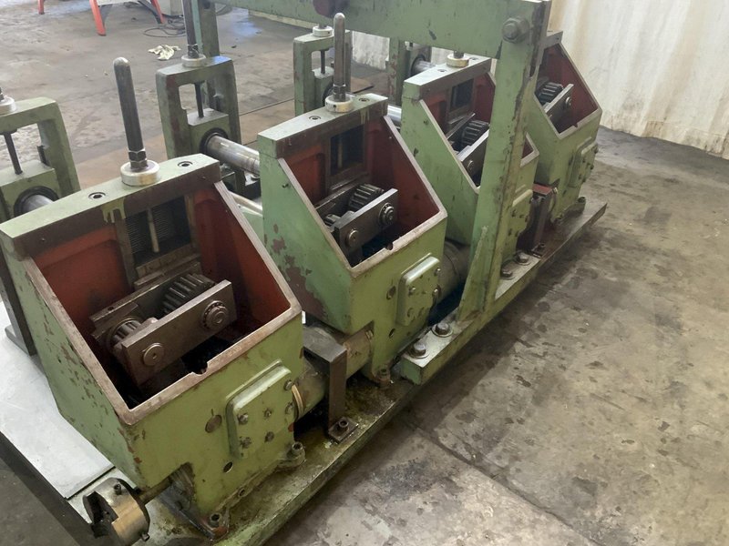 (4) Yoder M3 3" X 18" RAFTED Rollformer head: STOCK #81026