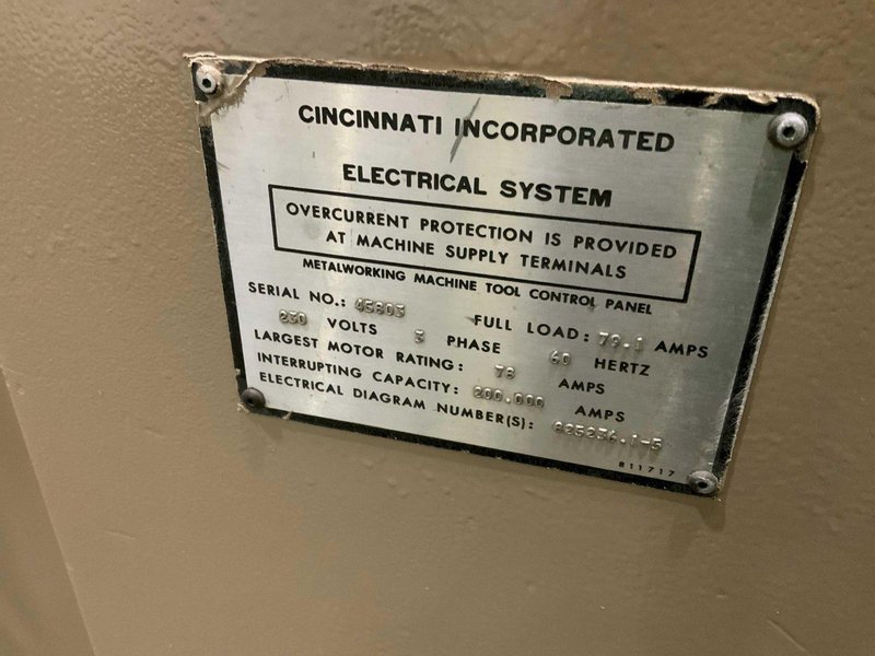 135-TON X 10' CINCINNATI HYDRAULIC PRESS BRAKE STROKE: STOCK #80580