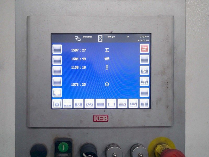 Lissmac Steelmaster SMD 335 REE-S Deburring Edge Rounding Finishing Grinder, 2022 – 53″ Width, Vacuum Table, 3 Aggregate, Conveyor Brush