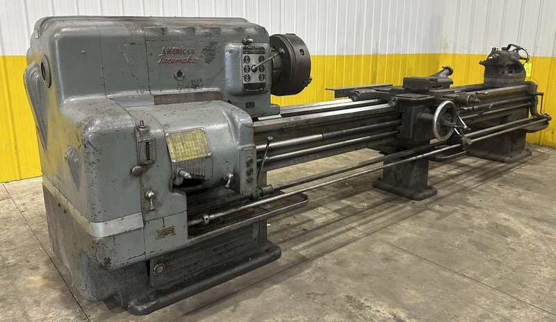 28&quot; X 126&quot; AMERICAN PACEMAKER ENGINE LATHE 2-1/8&quot; HOLE: STOCK #23510