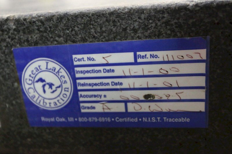 24&#039; X 24&#039; X 4&#039; GLC BLACK GRANITE SURFACE PLATE: STOCK #69812