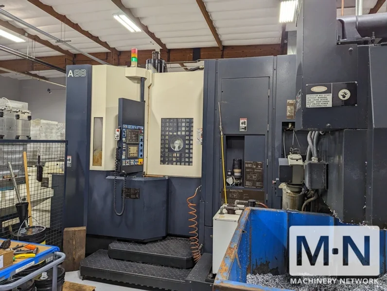 (4) Makino A88 4-Axis FMS CNC Horizontal Machining Center w/ Linear Pallet System, (3) 1999 (1) 2004