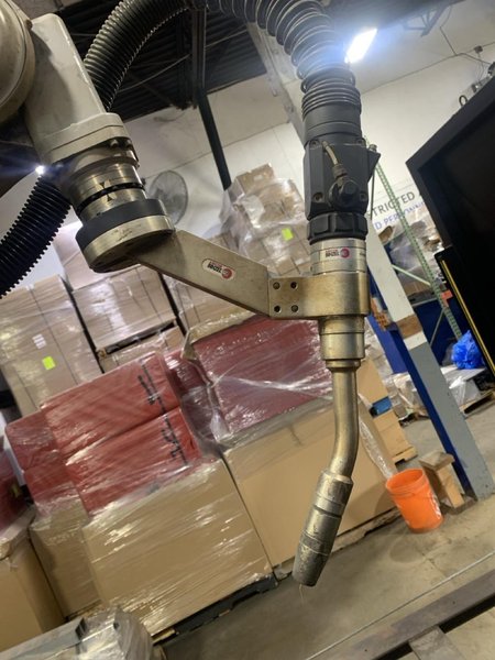 Miller Performarc PA1100SS (PA212S) Robotic Weld Cell, 2012 – Panasonic TAWERS TA-1900 Robot, 350 Amp Panasonic Dip Pulse HMIII350, Dual Light Curtains