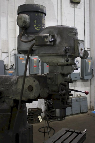 1-1/2 HP BRIDGEPORT RAM TYPE VERTICAL MILL:  STOCK #76551