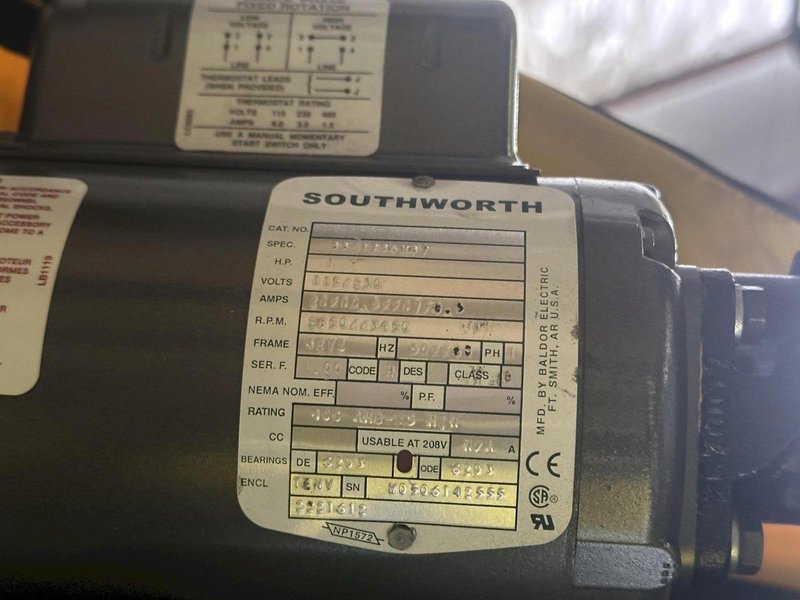 2500 LBS X 48" X 44" SOUTHWORTH MODEL #LS2.5-36 BACKSAVER  HYDRAULIC SCISSOR LIFT &amp; TURN TABLE , 110V: STOCK #20509