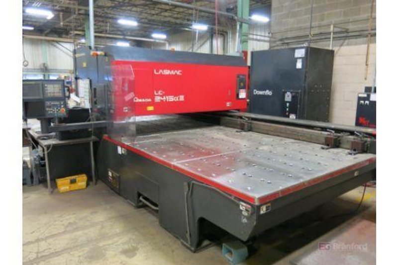 2000 Watt Amada Lasmac LC2415A3 CO2 Laser, 2000 – 4′ x 10′ , Fanuc AF2000C Laser