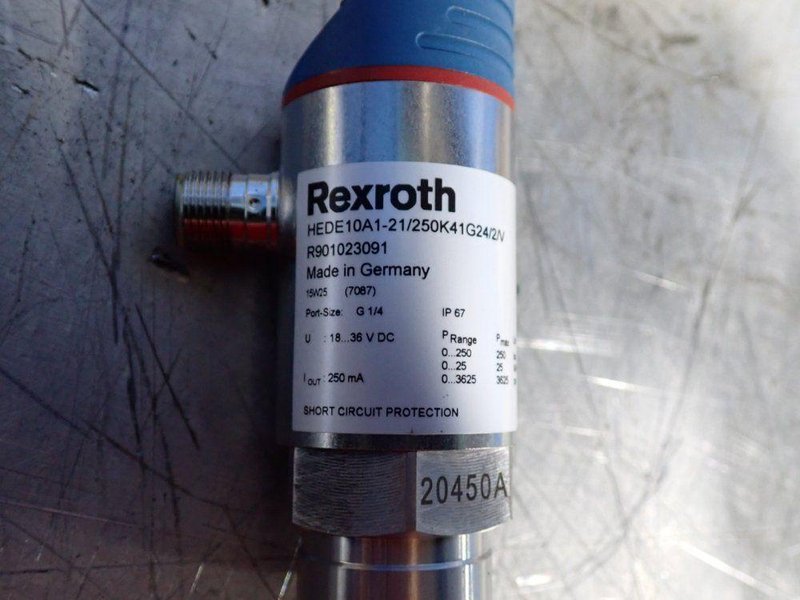 REXROTH 3625 PSI ELECTRONIC PRESSURE SWITCHES  -  HEDE10A1-21/250K41G24/2/V