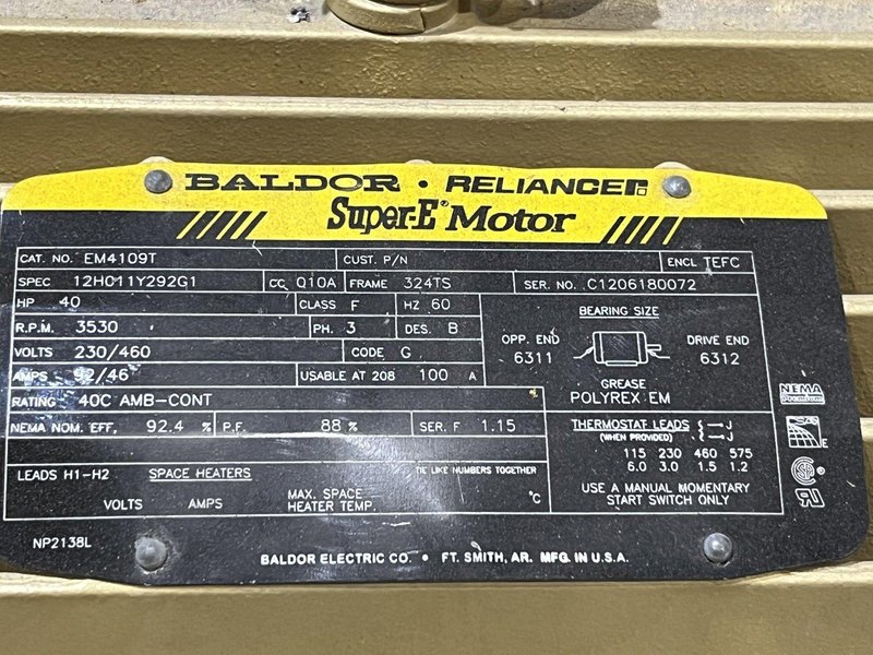 40 HP x 4 STATION CLEAN AIR TECHNOLOGIES / EUROVAC INDUSTRIAL TRANSIT &amp; BUS CENTRAL VACUUM SYSTEM: STOCK #19901