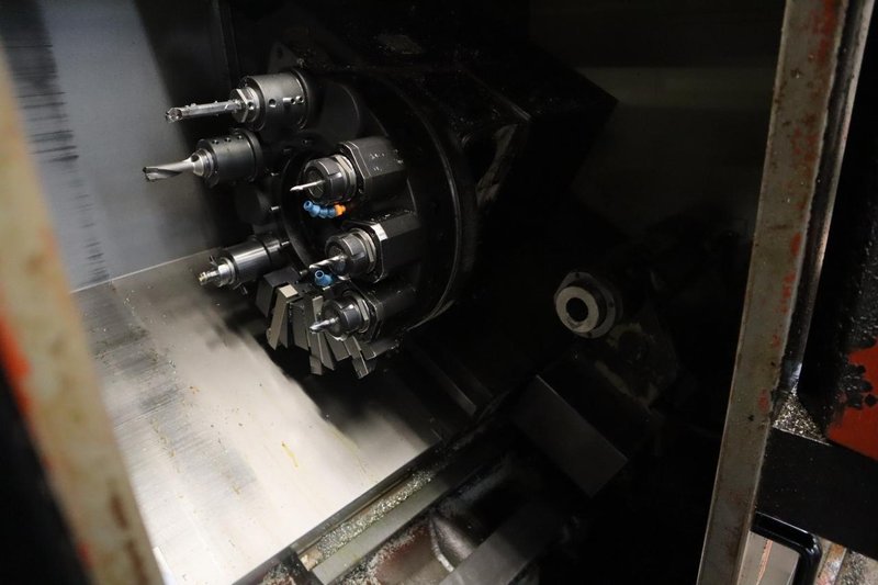 Amera Seiki T-412MC CNC Turning Center with Live Milling, 12 Station Turret, 12&quot; 3-Jaw Chuck, Tailstock, Chip Conveyor, Auto Tool Presetter- Auction Item