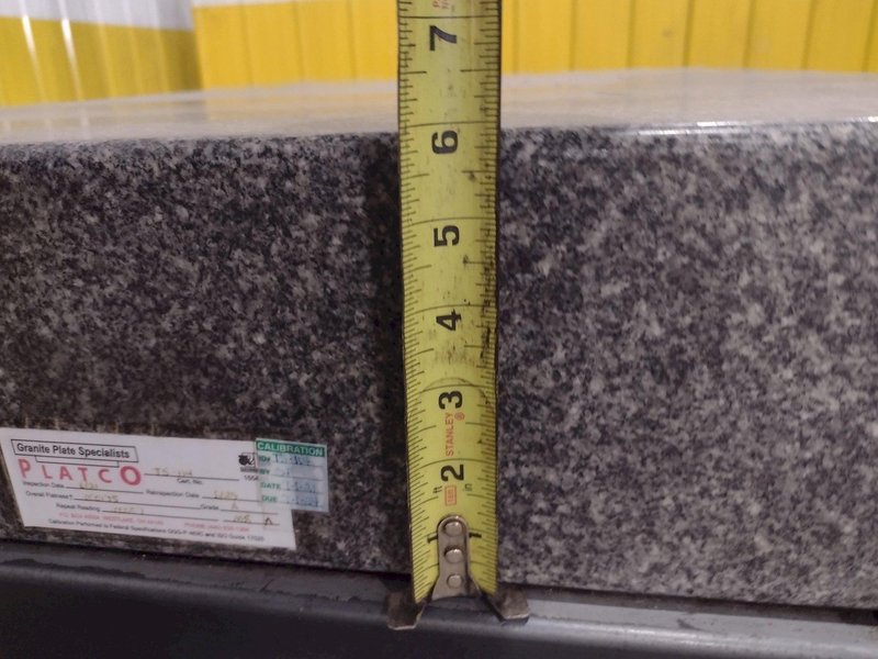48" X 30" X 6" BLACK PLATCO GRANITE SURFACE PLATE TABLE : YOBRO 25960