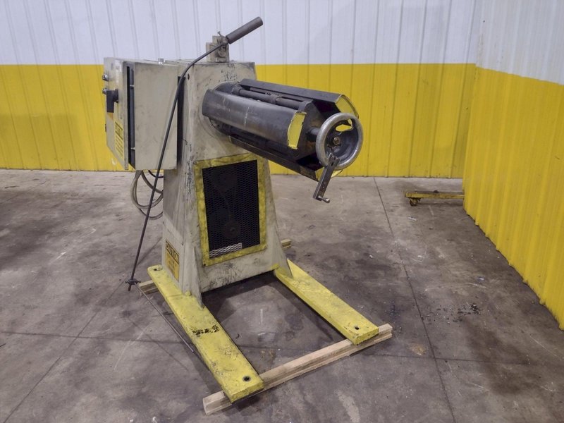 4000 LBS X 24" COOPER WEYMOUTH MODEL #4RM24 MOTORIZED UNCOILER COIL REEL: YOBRO #25767