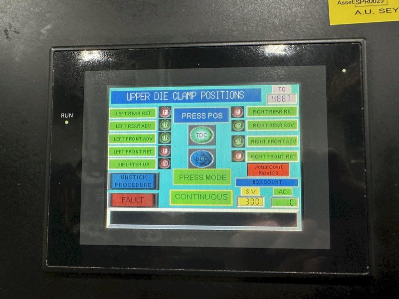 220 TON AIDA #PMX-L2-200H SSDC PRESS LINE, COMPLETE WITH CWP SPACE SAVER COIL FEED LINE: STOCK #22213