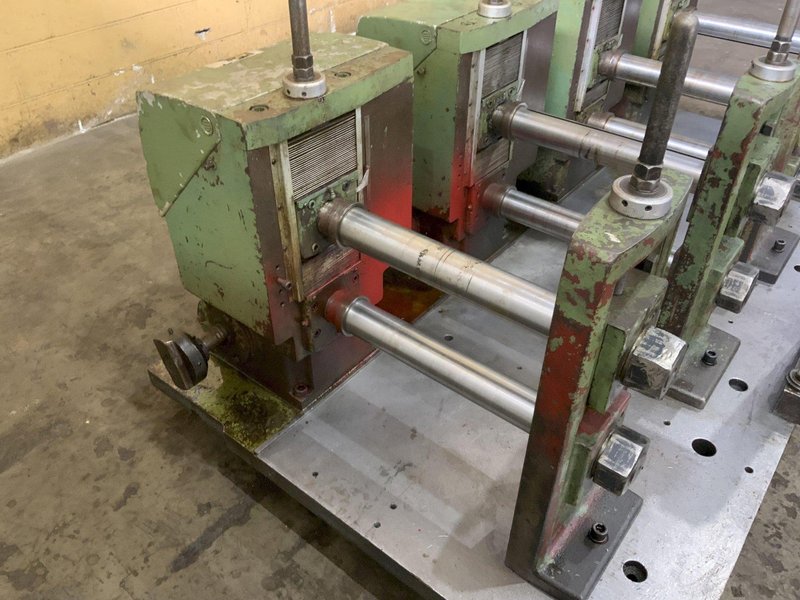 (4) Yoder M3 3" X 18" RAFTED Rollformer head: STOCK #81026