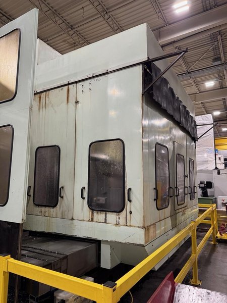 Kuraki KBT 13EA CNC Boring Mill, 2003 – Fanuc Control, 4k RPM, Chip Conveyor, 1000 PSI TSC