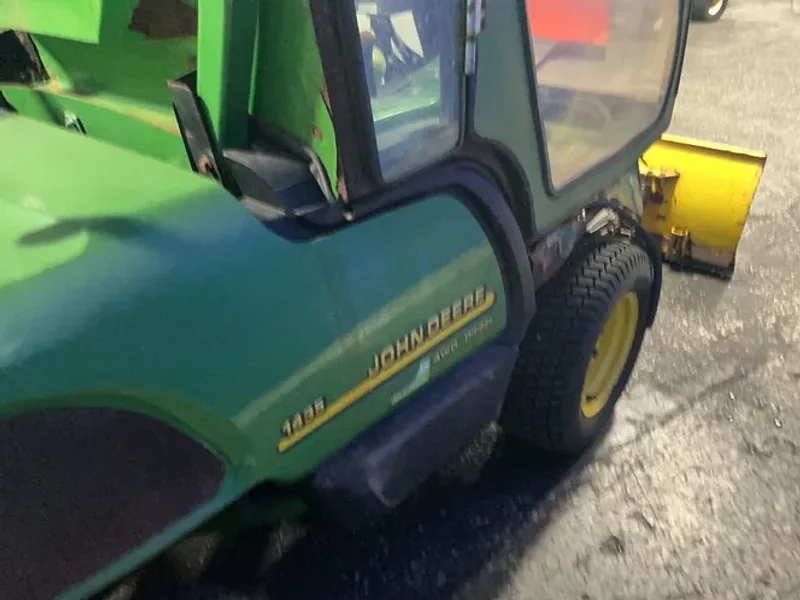 JOHN DEERE 54" BLADE 4WD TRACTOR W/SNOW PLOW &amp; SALT SPREADER  -  1435