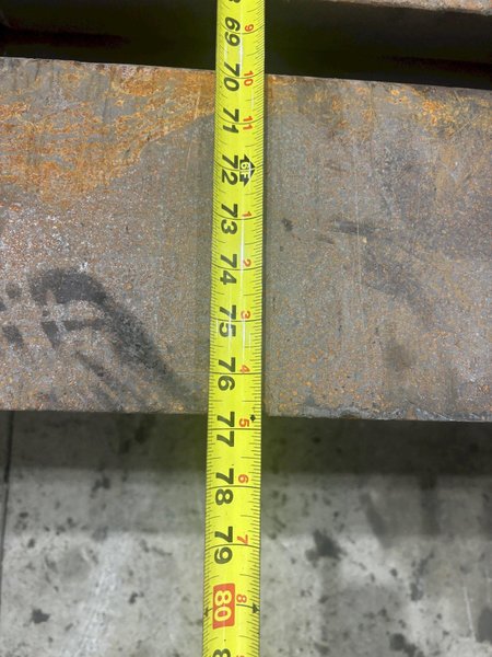 77" X 226" X 13-3/4" HIGH T-SLOTTED FLOOR LAYOUT PLATE: STOCK #11259