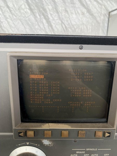 7.5 HP HURCO HAWK 5D CNC VERTICAL MILL. STOCK # 0361924.