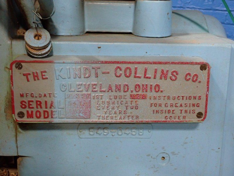 The Kindt-collins Company / Master 24" Diameter  Disc Grinder