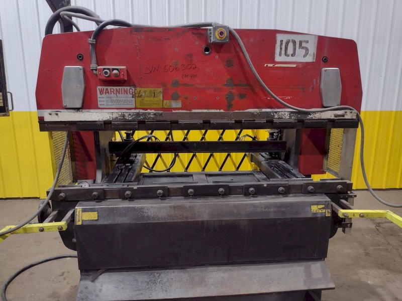 50 TON x 6' AMADA MODEL #RG50 HYDRAULIC PRESS BRAKE NC9-EX CONTROL, 1987: STOCK #19273