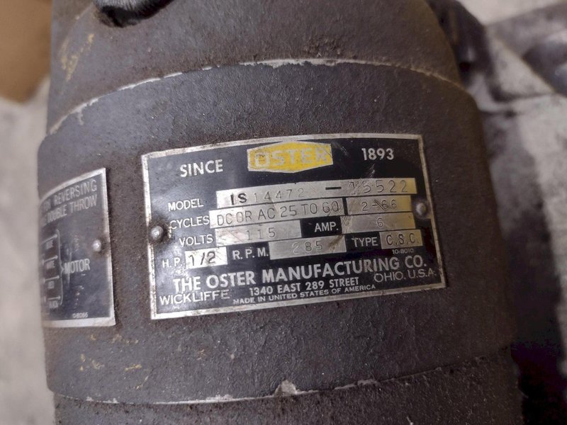 3&quot; OSTER  MODEL #672 TUBE &amp; PIPE ROTARY CUTOFF, 110V: STOCK #22854