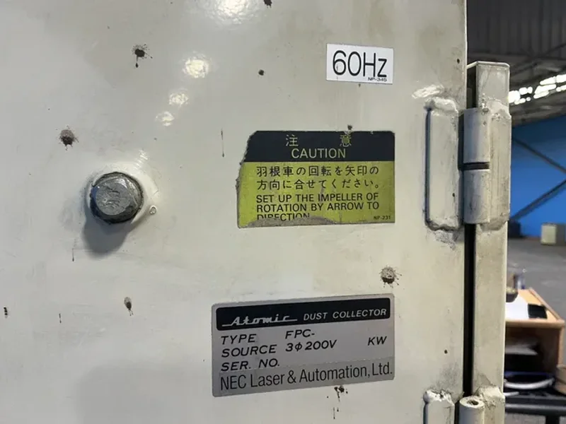 NEC LASER &amp; AUTOMATION, LTD. 19”X16”X20” COLLECTION CHAMBER ATOMIC DUST COLLECTOR  -  FPC