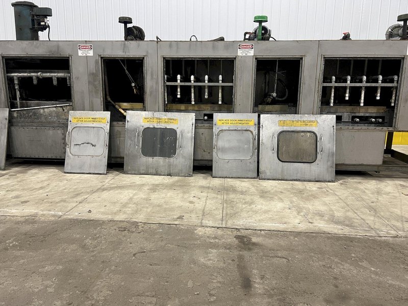 3 STAGE X 36&quot; X 18&quot; WALSH MODEL #AOE286 STEEL MESH-BELT PASS-THROUGH STAINLESS WASHER: STOCK #20166