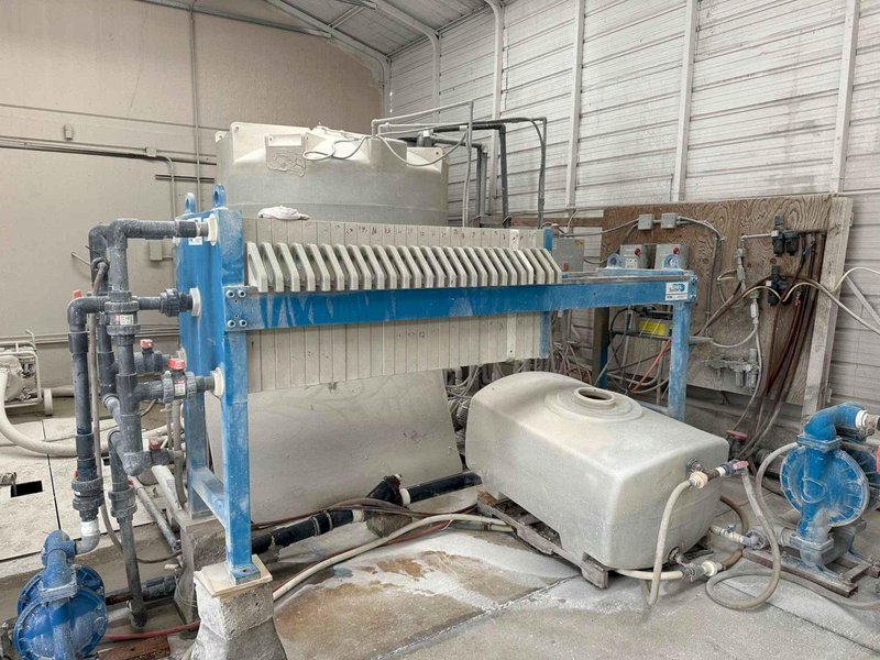 Water Treatment Technologies AFP-800-100 Filter Press with Pump and Tank