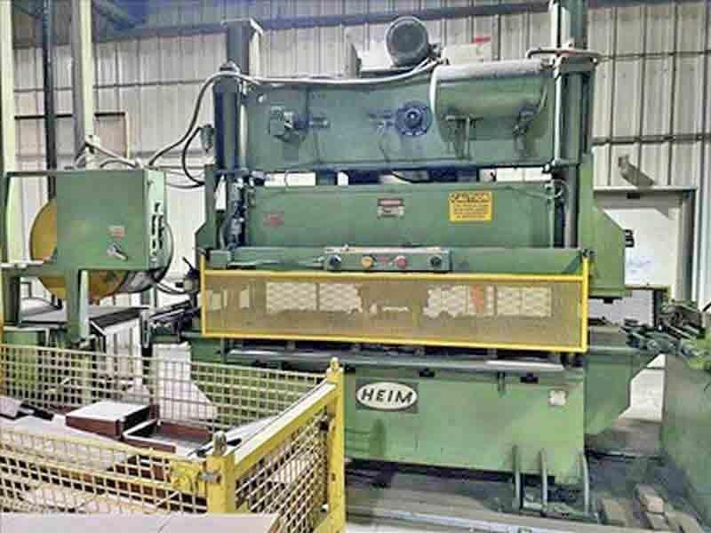 100 Ton Heim Straight Side Notch and Pre-Punch Press STOCK# 4305