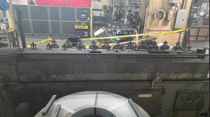 12" STAND X 1.5" ARBOR X 10" ROLL SPACE TISHKEN ROLLFORMER. STOCK # 0329526