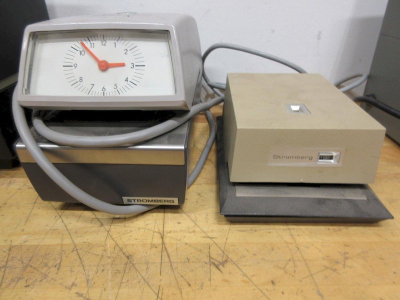 Vintage Employee Time Clock Stamp Recorders, (1) Calculagraph, (2) Stromberg, (1) Lathem- Auction Item
