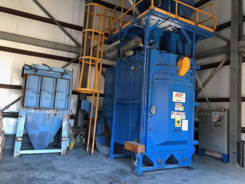 60&quot; x 60&quot; BCP MODEL #A4-9479SPINNER HANGER SHOT BLAST MACHINE, 1999: STOCK 18224