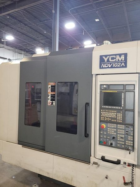 YCM NDV102A CNC VMC; 15K RPM, Trls: 40x 23.6x 23.6, Big Plus CAT 40, Die Mold, Fanuc MXP200FB, 30HP, New 2011 (Low Hours)