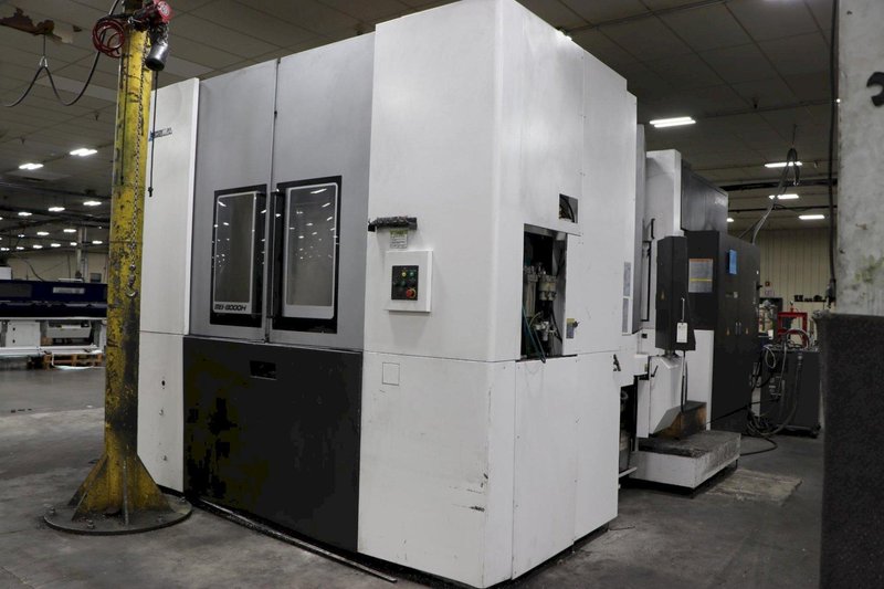 Okuma MB-8000H CNC Horizontal Machining Center, 2021 – Through Spindle Coolant; Chip Conveyor