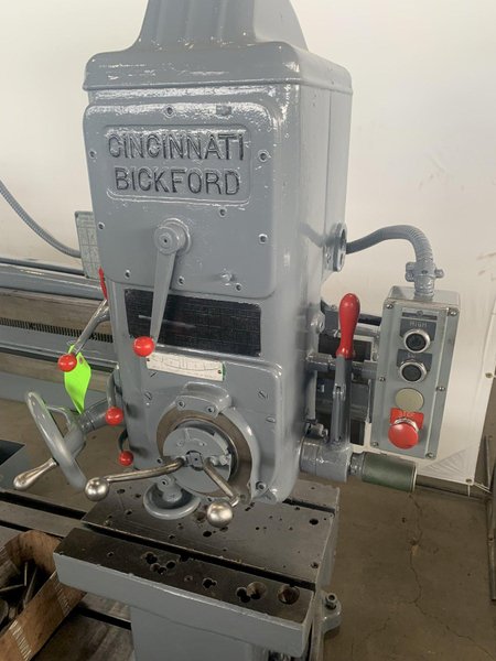 4&#039; X 9&quot; CINCINNATI-BICKFORD RADIAL ARM DRILL.STOCK # 0311023