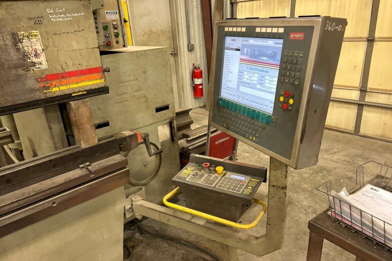 320 TON X 10' ACCURPRESS MODEL #732010 ADVANTAGE HYDRAULIC PRESS BRAKE, W/ ETS 3000 CONTROLS, NEW 2010: YOBRO #24910