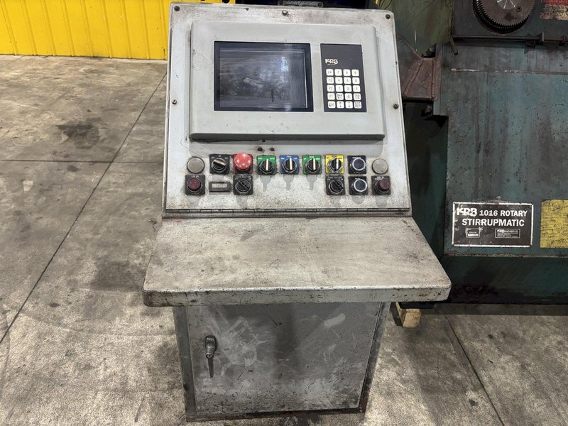 #5 (5/8&quot;) KRB MODEL #1016 ROTARY STIRRUPMATIC CNC REBAR BENDER &amp; SHEAR: STOCK #23189