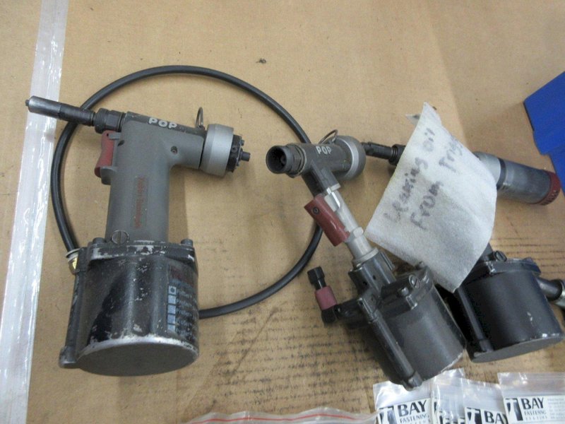 Pneumatic Pop Rivet Guns With Parts and Accessories **Unknown Working Order**- Auction Item