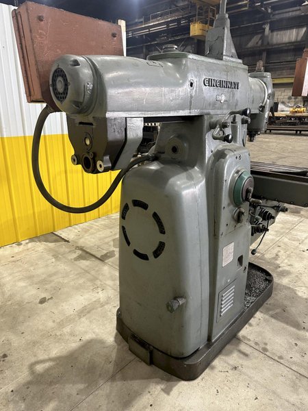 #4 CINCINNATI MODEL #410-14 HORIZONTAL MILL WITH TOOLKMAKERS VERTICAL HEAD: STOCK #20605