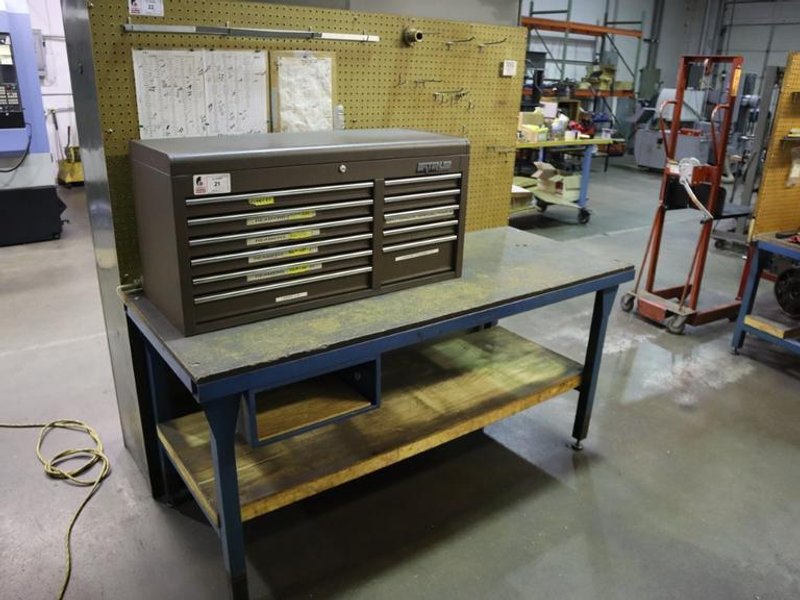 Workbench with Lower Shelf, Pegboard - No Contents- Auction Item