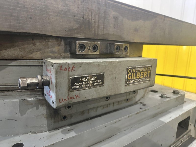 50&quot; X 60&quot; CINCINNATI BICKFORD CROSS SLIDING ROTARTY T-SLOT  MOTORIZED MILL TABLE: STOCK #22529