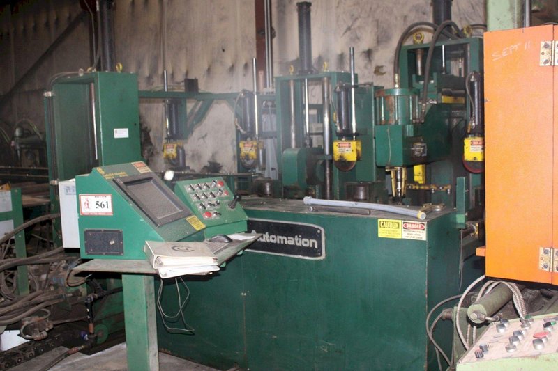 2003 CONTROLLED AUTOMATION MODEL #BFC-530 BEAM PUNCH LINE WITH PEDDINGHAUS SAW