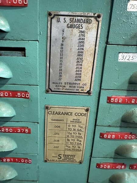STRIPPIT MODEL 30/30 PUNCH TOOLING &amp; HOLDERS: STOCK #15900