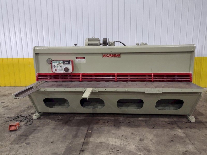 10' X 1/4" ACCURPRESS MODEL #825010 LP ACCURSHEAR HYDRAULIC SHEAR: YOBRO #24451